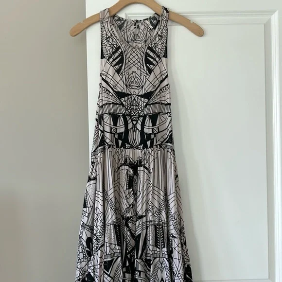 Free People La Mar Hi Lo Maxi Racerback Dress w Pockets OVERSIZE Small - Picture 4 of 14